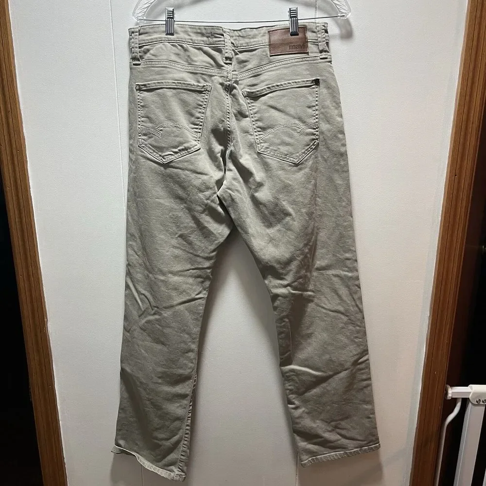 Mavi Mens Jeans‎ Beige Pants Size 32x32 Matt Relaxed Straight Leg